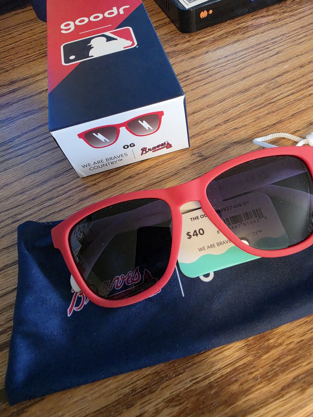 goodr OG Sunglasses - Red | Braves Edition